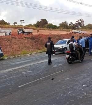 Acidente grave na BR-424 deixa dois feridos e mobiliza resgate em Marechal Deodoro