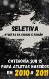 ASA promove seletiva para categoria Sub-15 no próximo domingo (06)
