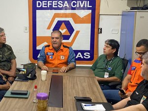 Defesa Civil reúne órgãos estaduais e federais para coordenar ações diante das fortes chuvas em AL