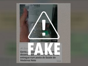 É falso que 'kits para tratar Covid-19' são distribuídos em unidade de saúde de Maceió