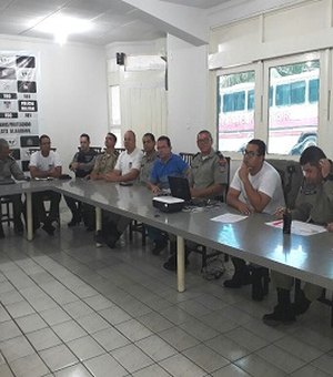 Comando do 3º BPM realiza reunião estratégica com oficiais da Unidade do agreste alagoano