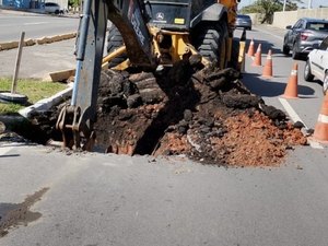 Obra emergencial interdita parcialmente a Av. Assis Chateaubriand