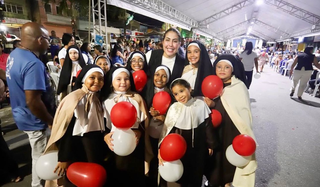 Gabi Gonçalves celebra o Dia da Padroeira de Rio Largo com fé, tradição e compromisso com a cultura local