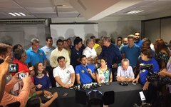 Entrevista coletiva do candidato Rui Palmeira, reeleito em Maceió