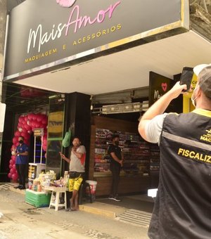 Semscs notifica lojas no Centro de Maceió para regularização de fachadas