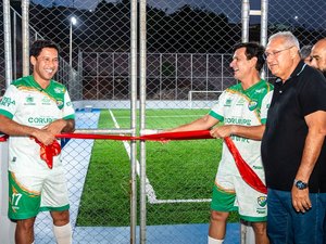 Coruripe inaugura areninha com emenda enviada por Rodrigo Cunha