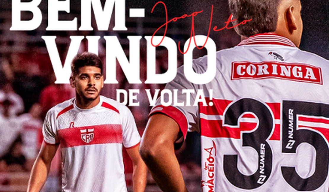 CRB anuncia retorno de João Neto como primeiro reforço para 2026