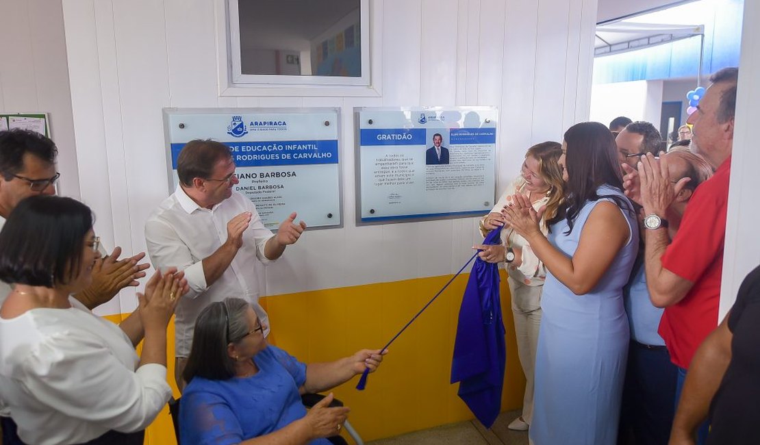 Arapiraca amplia investimentos na educação infantil com entrega creche-modelo no Poção