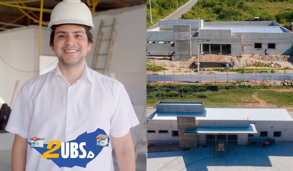 Prefeito Eduardo Bulhões vistoria obras de construção de duas novas UBSs em Santana do Ipanema