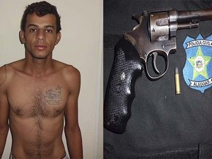Homem é preso pela Polícia Militar por posse ilegal de arma