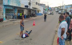 Acidente aconteceu na Praça do Açude, no centro de Palmeira dos Índios