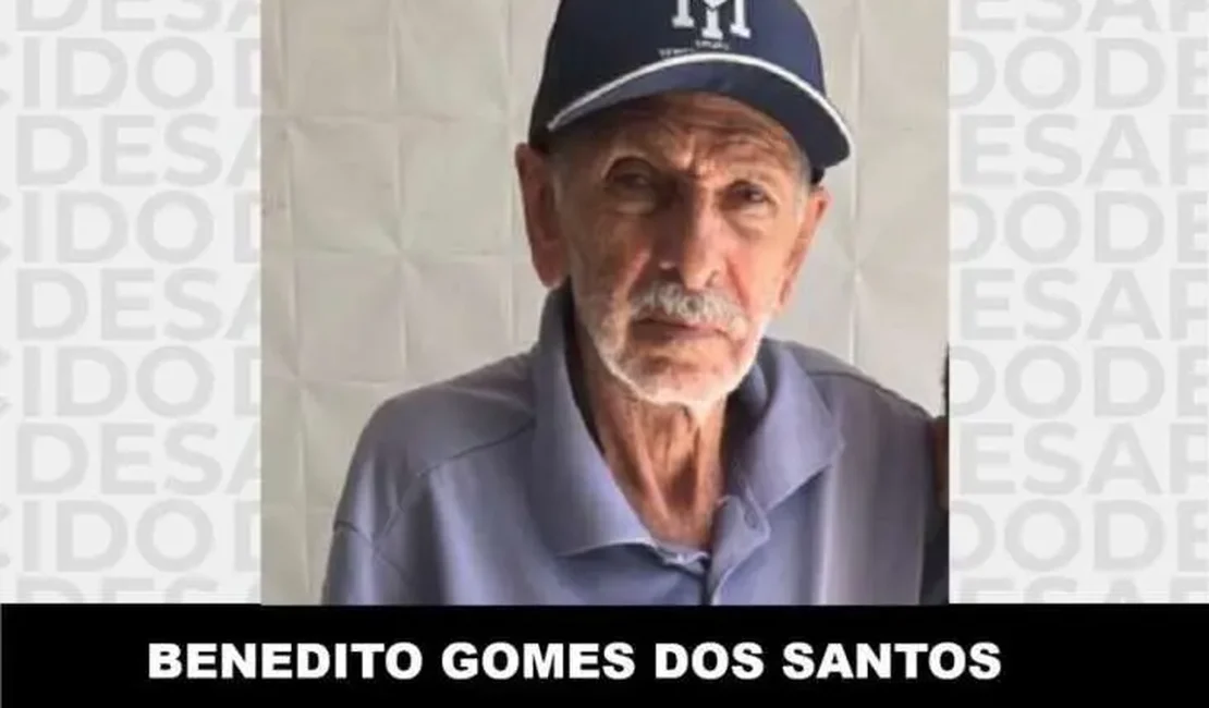 Desaparecimento de idoso em Delmiro completa oito dias e família pede ajuda