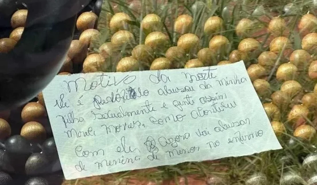 Pai mata motorista de aplicativo e deixa bilhete: 'Abusou da minha filha'