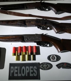 Pai e filho são presos em flagrante por fabricação de arma de fogo no Agreste de Alagoas