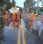 Prefeitura reforça limpeza durante as prévias carnavalescas