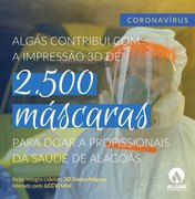 Coronavírus: Algás produz 2.500 máscaras para doar à Saúde de Alagoas