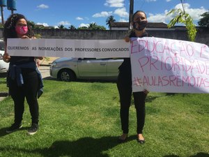 Professores aprovados em concurso de Rio Largo convocam novo protesto