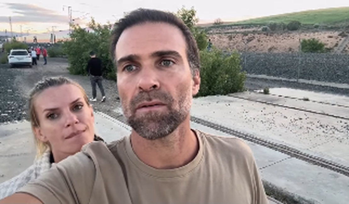Casal de brasileiros posta vídeo sobre transtornos causados por apagão na Espanha