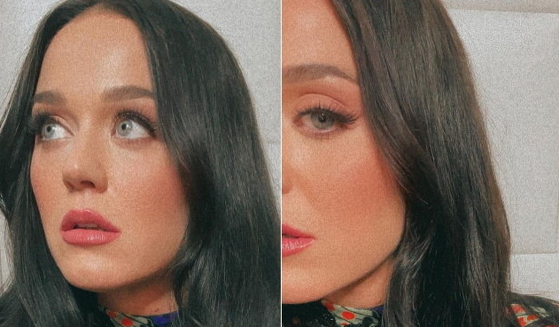 Katy Perry 'quebra a internet' ao surgir com os cabelos pretos