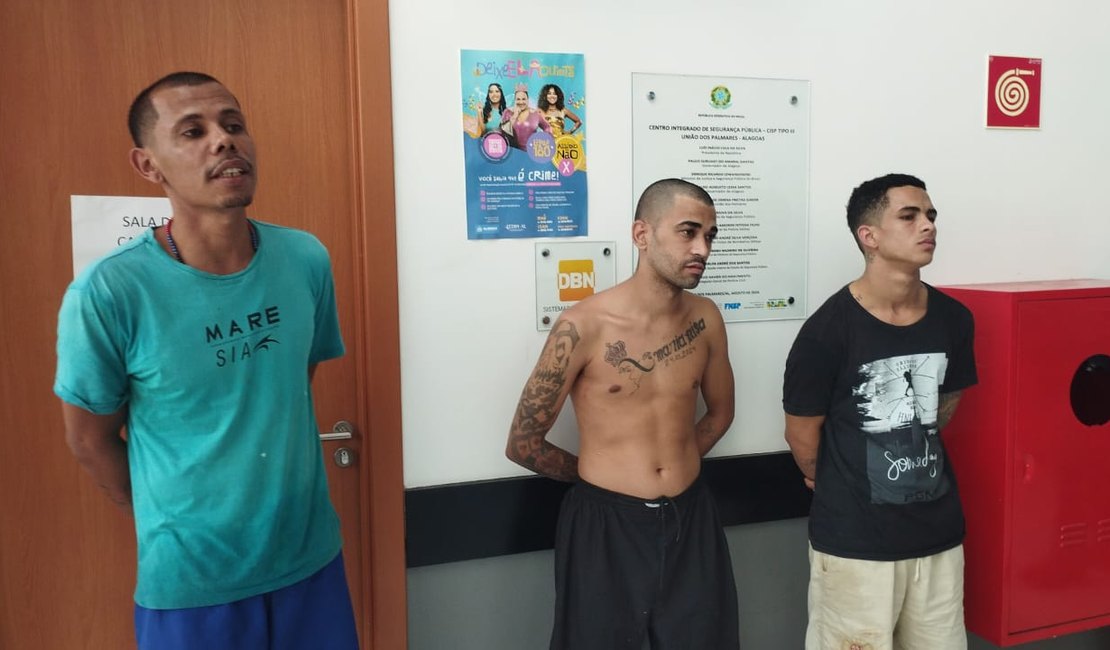 Mais três fugitivos do Baldomero Cavalcanti são recapturados em União dos Palmares