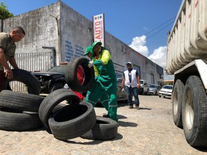 Ação conjunta recolhe mais de 1.700 pneus descartados irregularmente