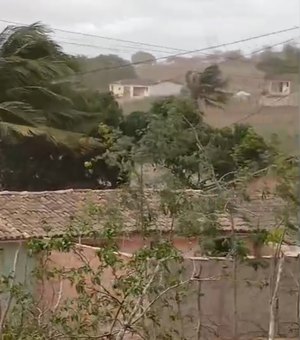 Chuvas com fortes ventos são registradas na zona rural de Limoeiro de Anadia