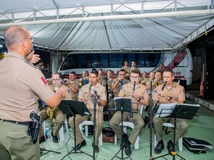 Banda da PM leva música e cultura ao município de Batalha em apresentação especial