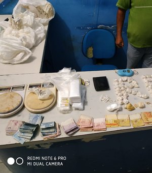 Homem é preso em flagrante por tráfico de drogas em Palmeira dos Índios