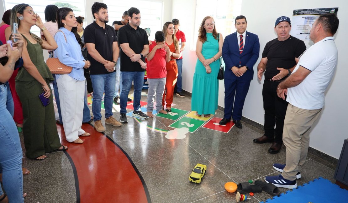 Abrigo Regional de Teotônio Vilela ganha brinquedoteca, playground e quadra em parceria com o MPAL