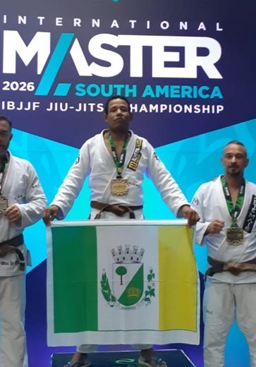 Alexandre Negão é campeão do Internacional Master da América do Sul de Jiu-Jitsu, no Rio