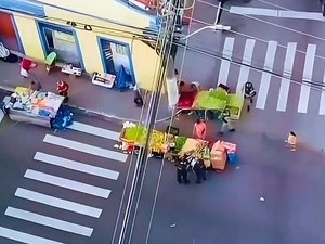 [Vídeo] Com uso de drone, foragido por furto é preso no Centro de ﻿Maceió