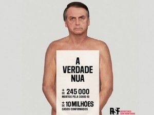 ONG usa Bolsonaro ‘nu’ em campanha contra fake news do governo