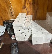 Operação da PF apreende vapes, eletrônicos e prende suspeito de contrabando em Maceió