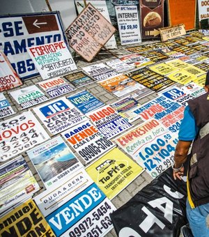Mais de cinco mil peças publicitárias irregulares são apreendidas em Maceió