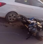 Motoqueiro fica ferido ao sofrer acidente na AL 101 Norte