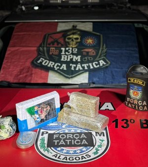 Após denúncia anônima, PM apreende drogas enterradas em grota de Maceió