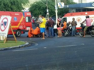 Colisão entre carro e moto deixa um motociclista ferido no Sertão 