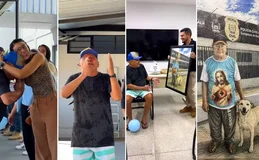 Zelador é homenageado em delegacia que trabalhou por mais de 10 anos
