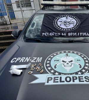 Jovem é preso em flagrante com maconha e crack em Messias