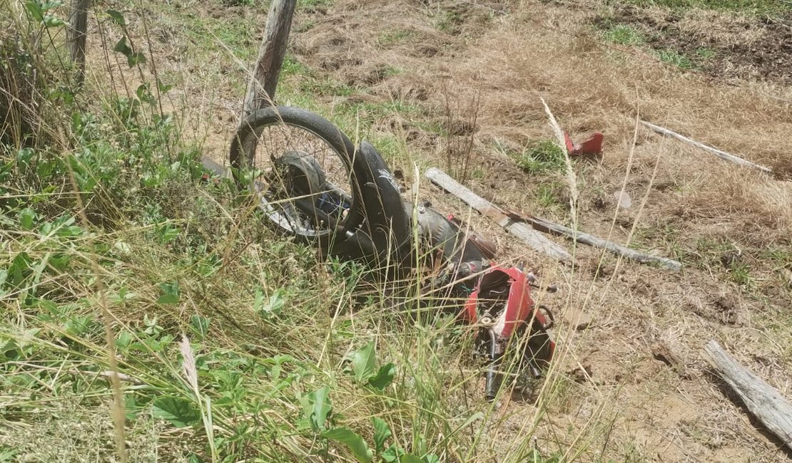 Motoqueiro morre após se acidentar na zona rural de Girau do Ponciano