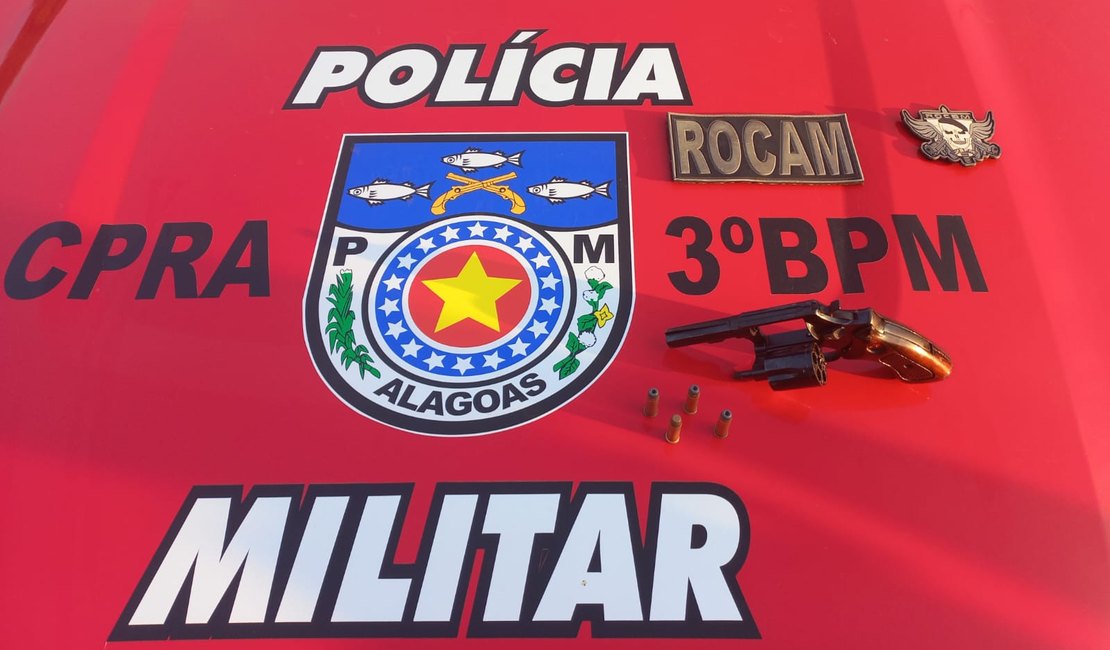 Adolescente é apreendido com arma de fogo de numeração suprimida em Arapiraca