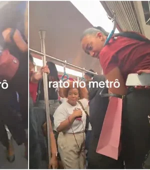 Rato invade vagão feminino do metrô e causa pânico entre passageiras