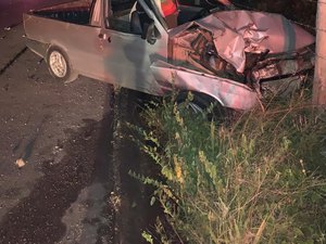 Colisão frontal envolvendo moto e uma Fiorino, deixa dois mortos na AL 220, no Sertão de Alagoas