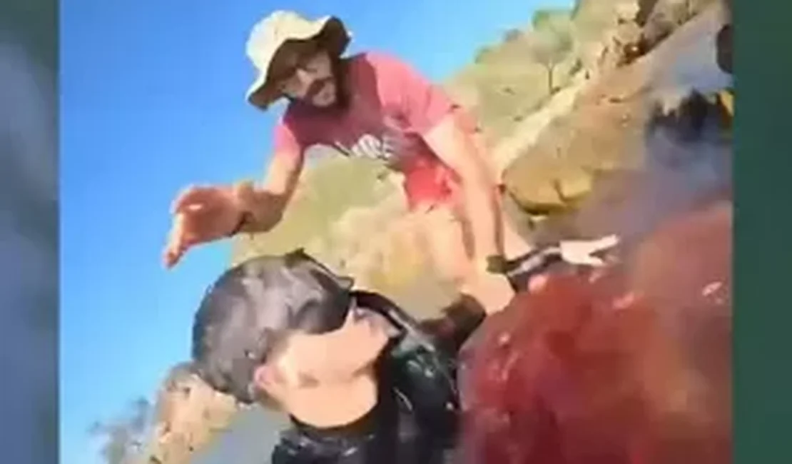 Jovem perde perna em ataque de tubarão e se filma sangrando: 'Me despedir'