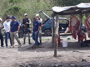 Matadouro clandestino é interditado na zona rural de Atalaia