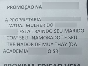 Bilhetes anônimos com acusação de adultério tomam conta de cidade no interior de SP