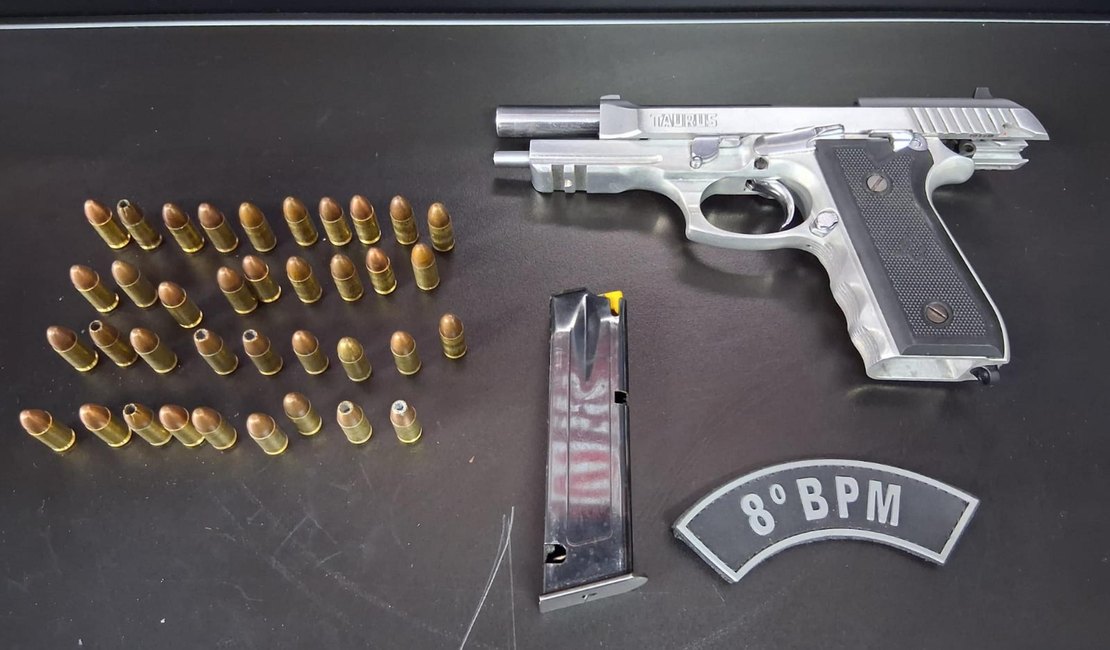 Polícia Militar flagra tráfico de drogas no Sertão e apreende arma em Rio Largo
