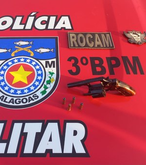 Adolescente é apreendido com arma de fogo de numeração suprimida em Arapiraca