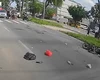 Motociclista atropela mulher com criança no colo na faixa pedestre em Rio Largo