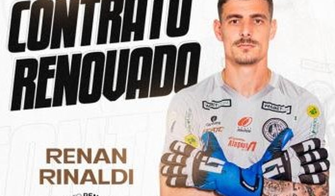 Renan Rinaldi é anunciado o novo goleiro do ASA para temporada 2023